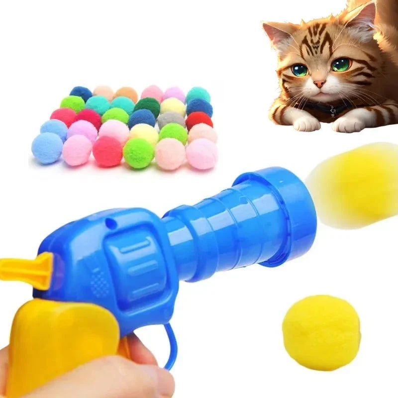 Cat Plush Ball Shooting Gun