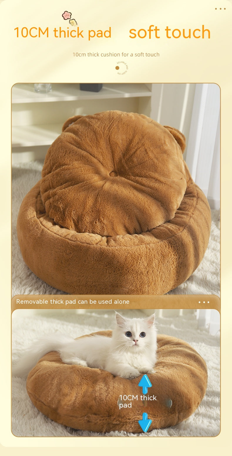 Pet Cat Bed Mat Winter Warm Deep Sleep Cat Sofa Bed Cat Couch