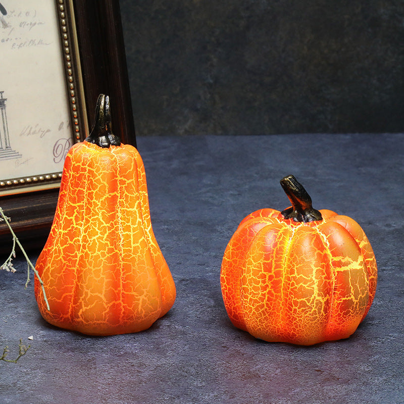 New Halloween Pumpkin Lantern Simulation Pumpkin LED Candle Lamp