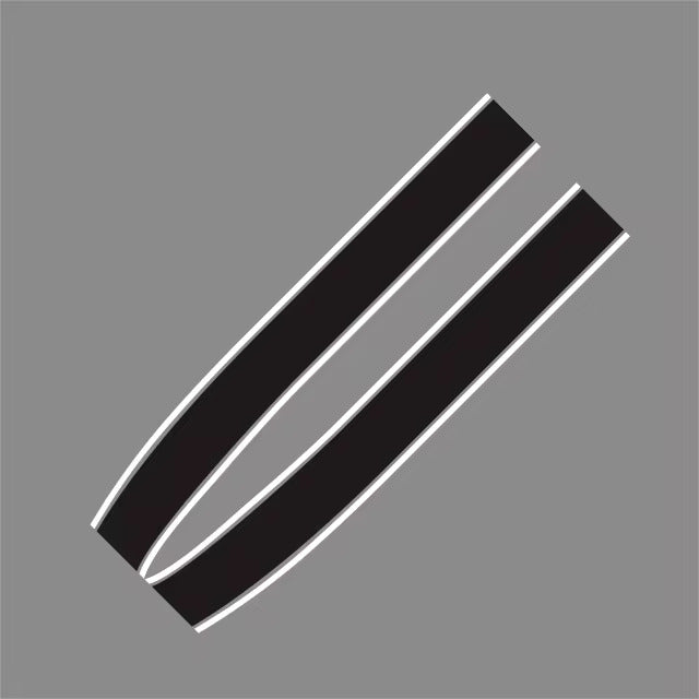 Mini Cooper Car Decal Stripes Sticker S JCW R55 R56  Car Sticker Engine Hood Bonnet Stripes