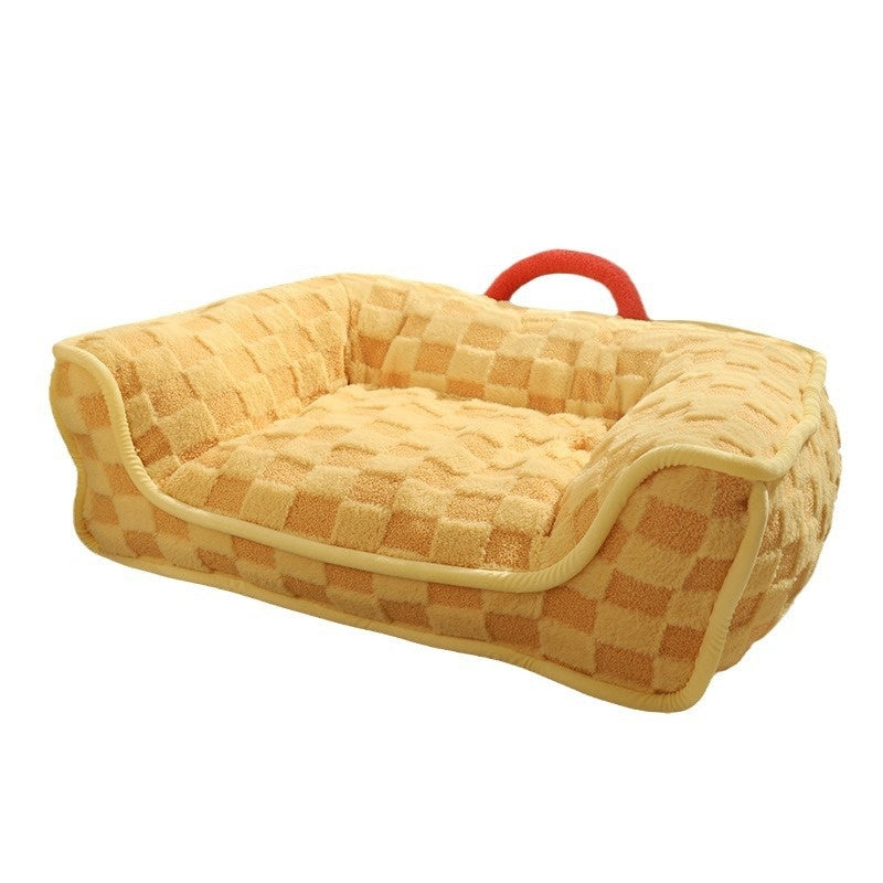 Cat Nest Bed Winter Warm Pet Bed Removable And Washable