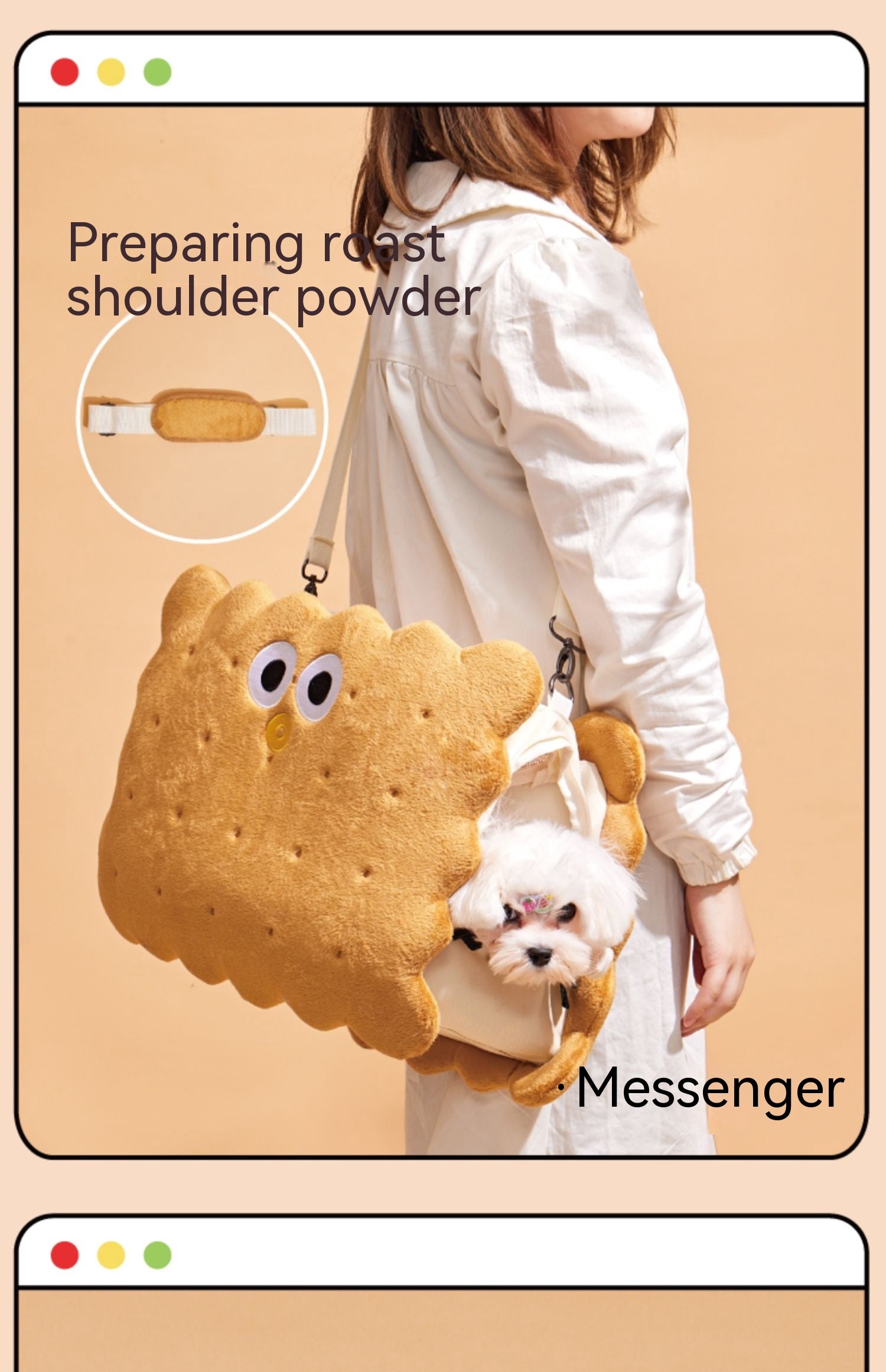 Sandwich Biscuit Bag Cat Winter Portable Outing Dogs And Cats Large Capacity Good-looking Anti-stress