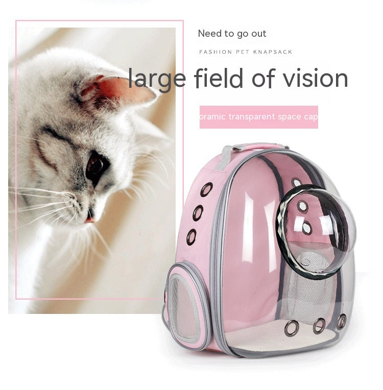 Transparent Panoramic Space Capsule Cat Bag