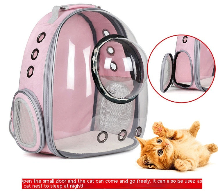 Transparent Panoramic Space Capsule Cat Bag