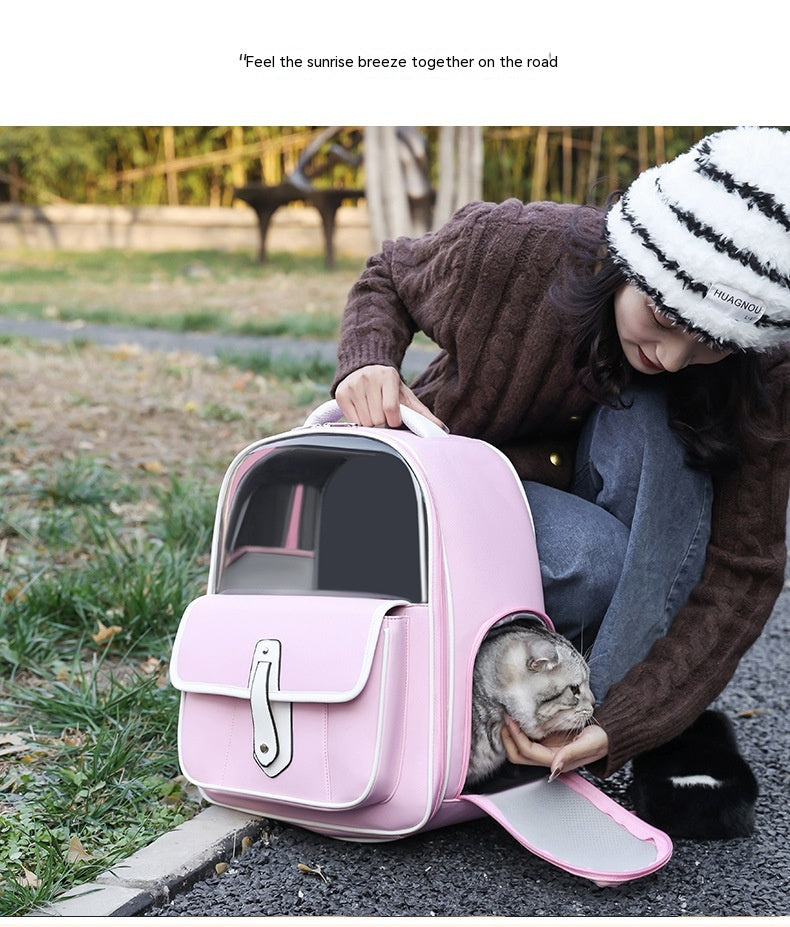 Simple Cat Bag Good-looking Outing Portable Portable Cat Backpack