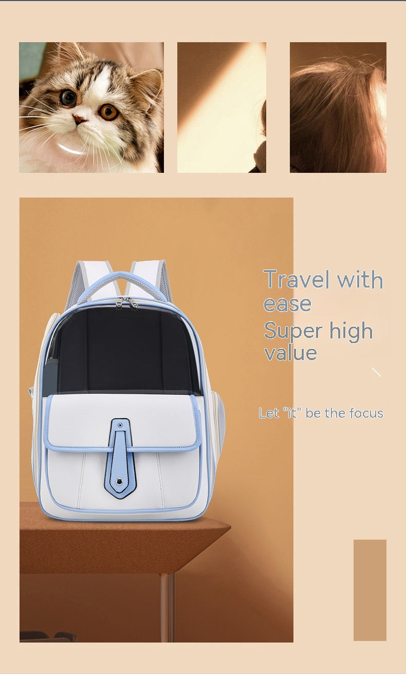 Simple Cat Bag Good-looking Outing Portable Portable Cat Backpack