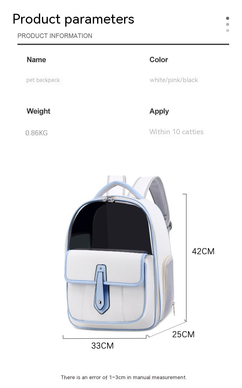 Simple Cat Bag Good-looking Outing Portable Portable Cat Backpack