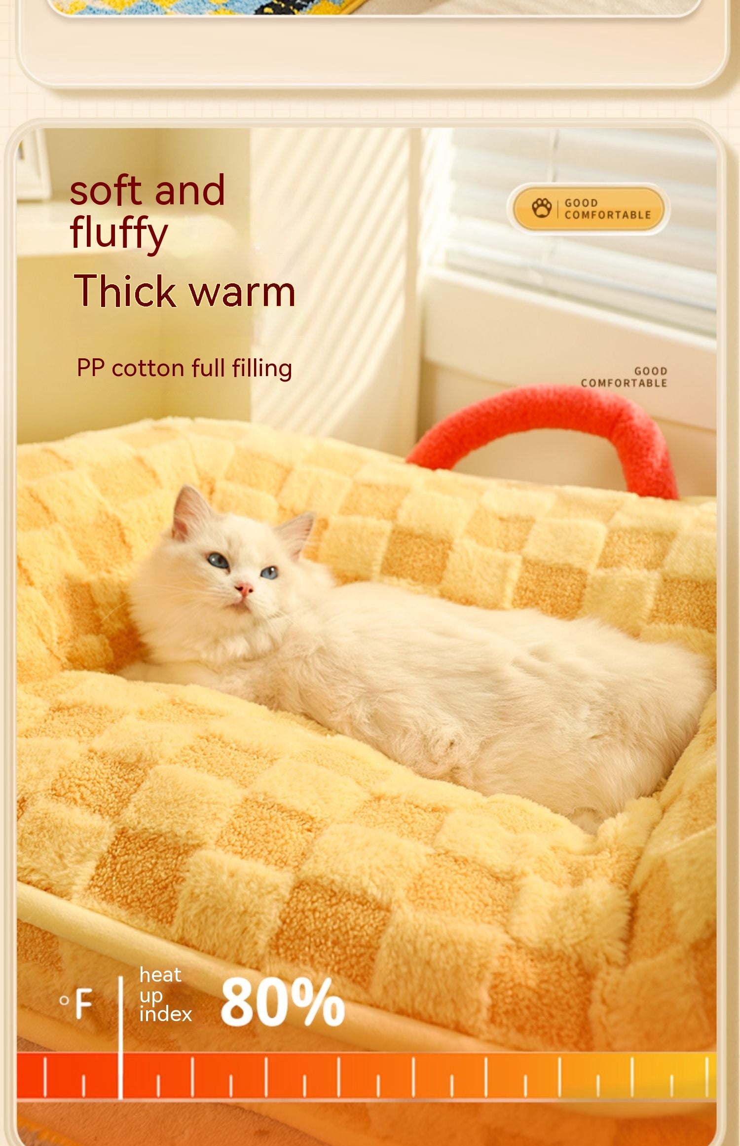 Cat Nest Bed Winter Warm Pet Bed Removable And Washable