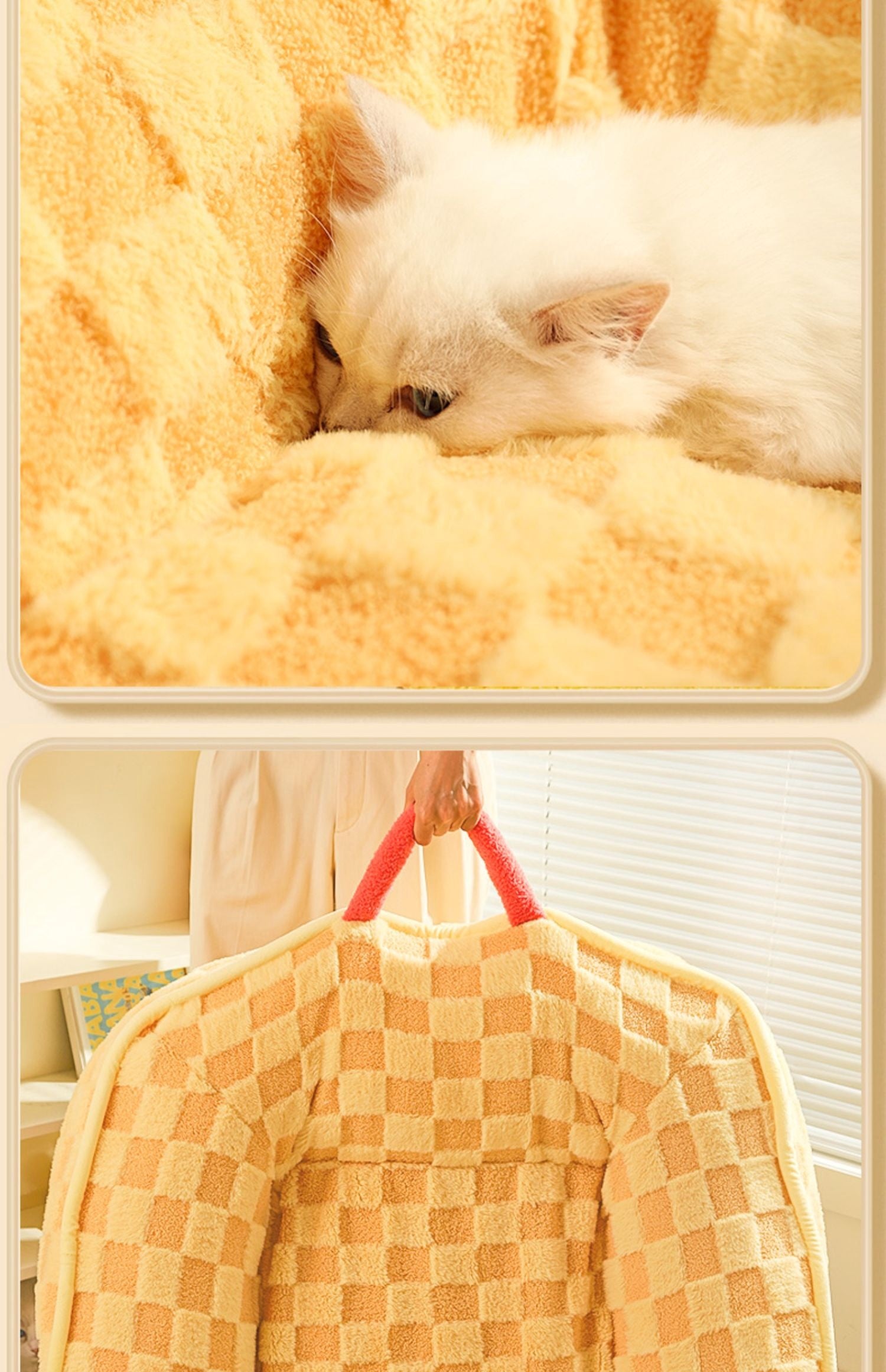 Cat Nest Bed Winter Warm Pet Bed Removable And Washable