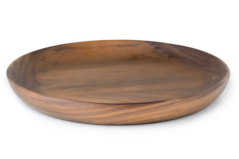 Black Walnut Round Fruit Plate