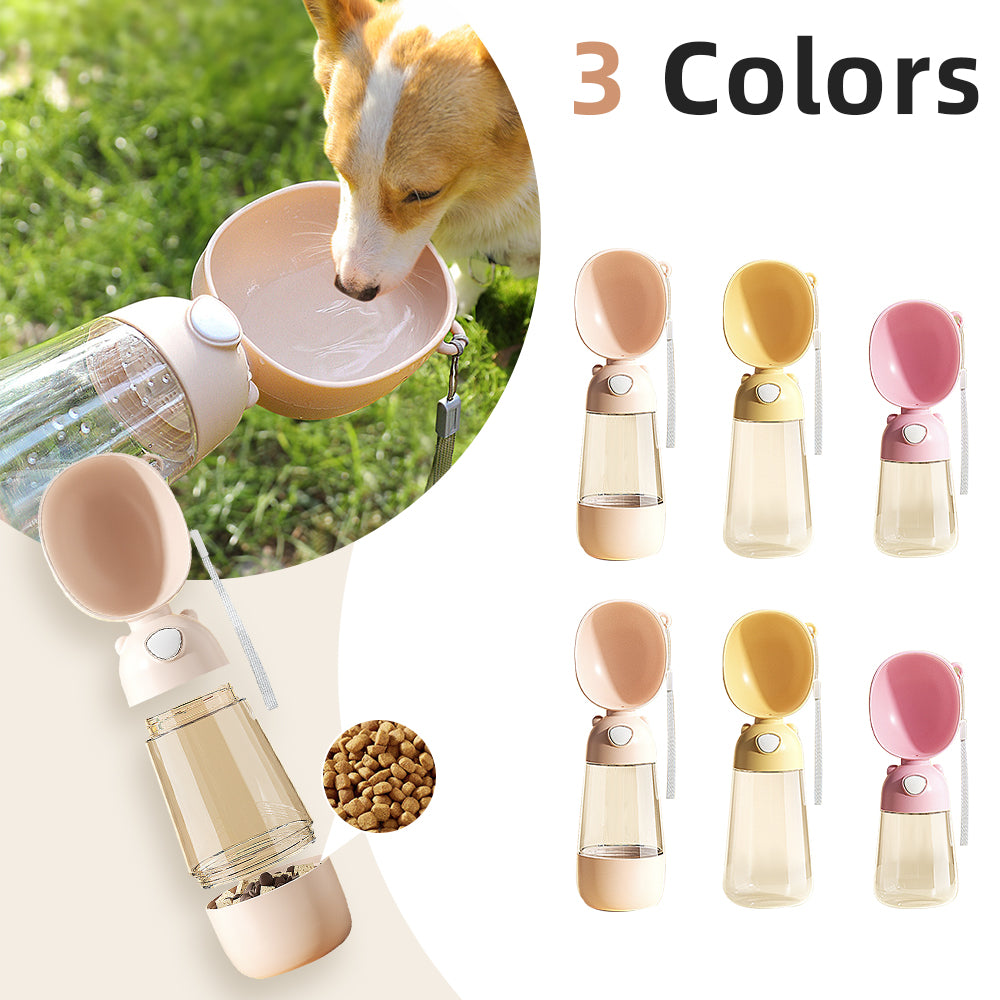 Portable Dog Water Bottle Food And Water Container Pets Feeder Bowl Drinking Bowls