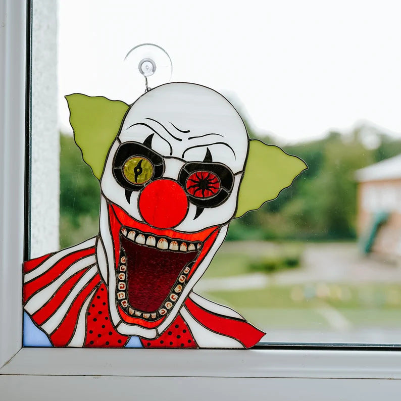 Halloween Window Clown Ornaments