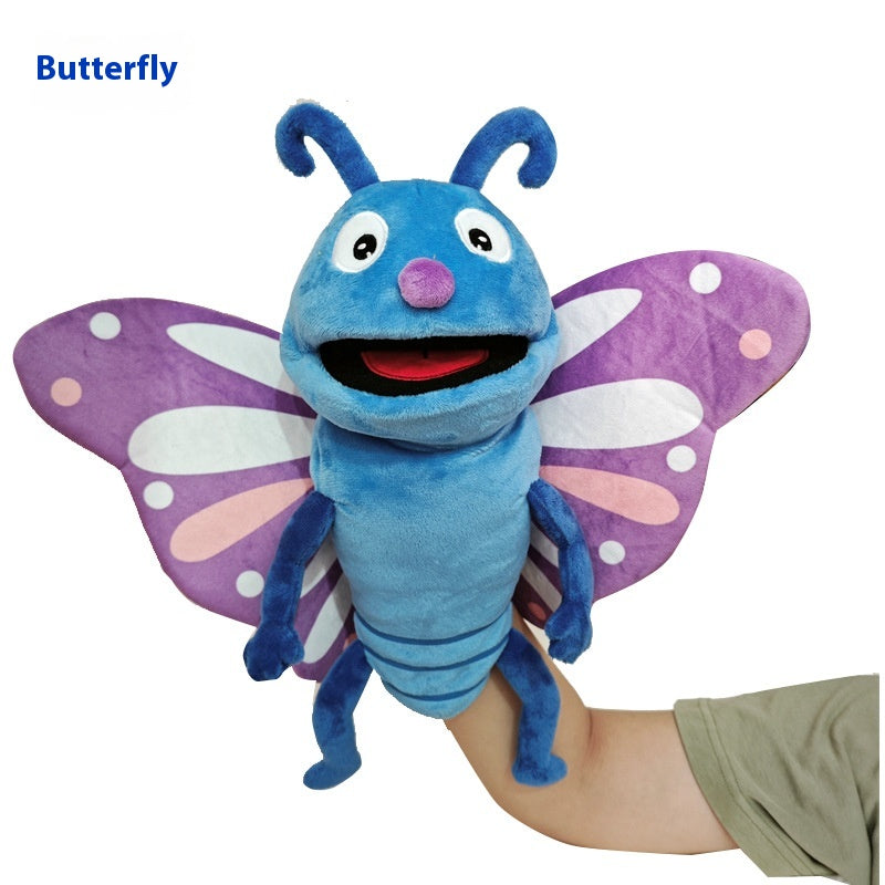 Insect Belly Puppet Open Mouth Plush Toy Cartoon Animal Hand Puppet Toy