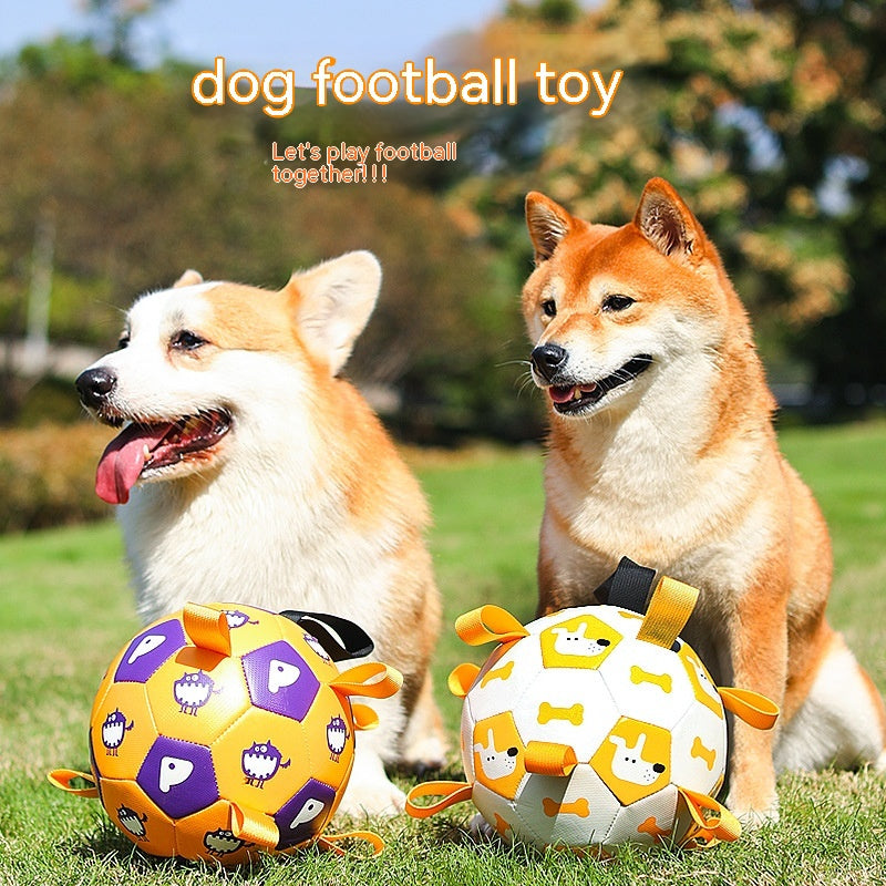 Dog Interactive Ball Toys Pet Sporty Bite Chew Teething Ball With Cute Printing