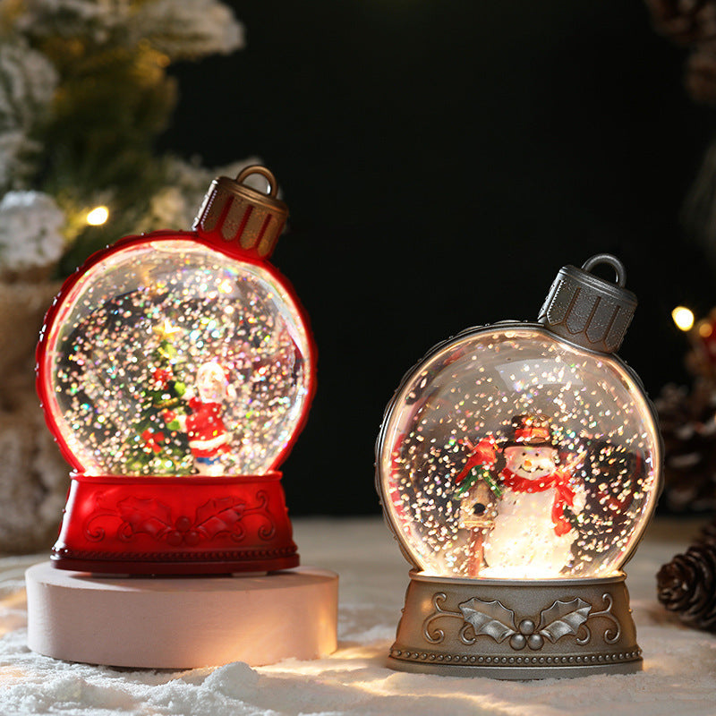 Christmas Decorations Luminous Simulation Flat Light LED Decoration Scene Layout Flame Light Home Decor