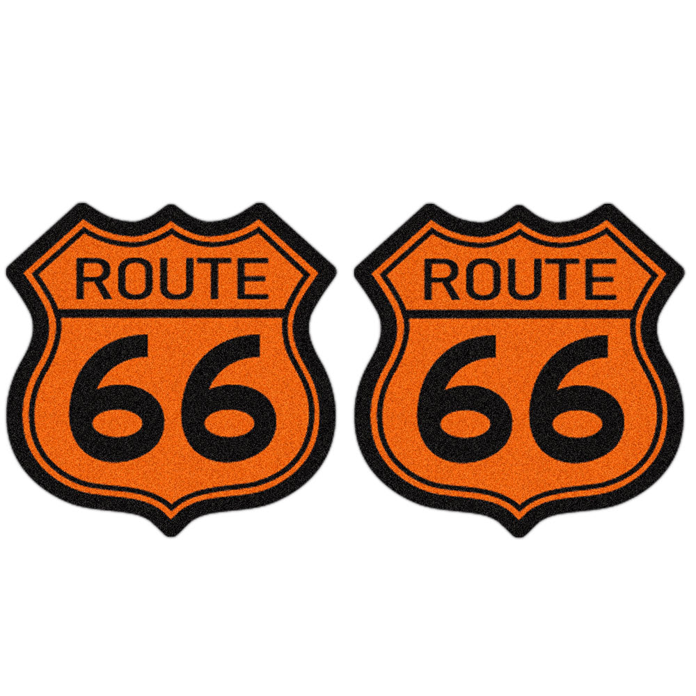 Antique Motorcycle No.66 Highway Waterproof Sticker