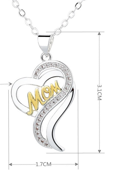 Silver Mother's Day Necklace For Women