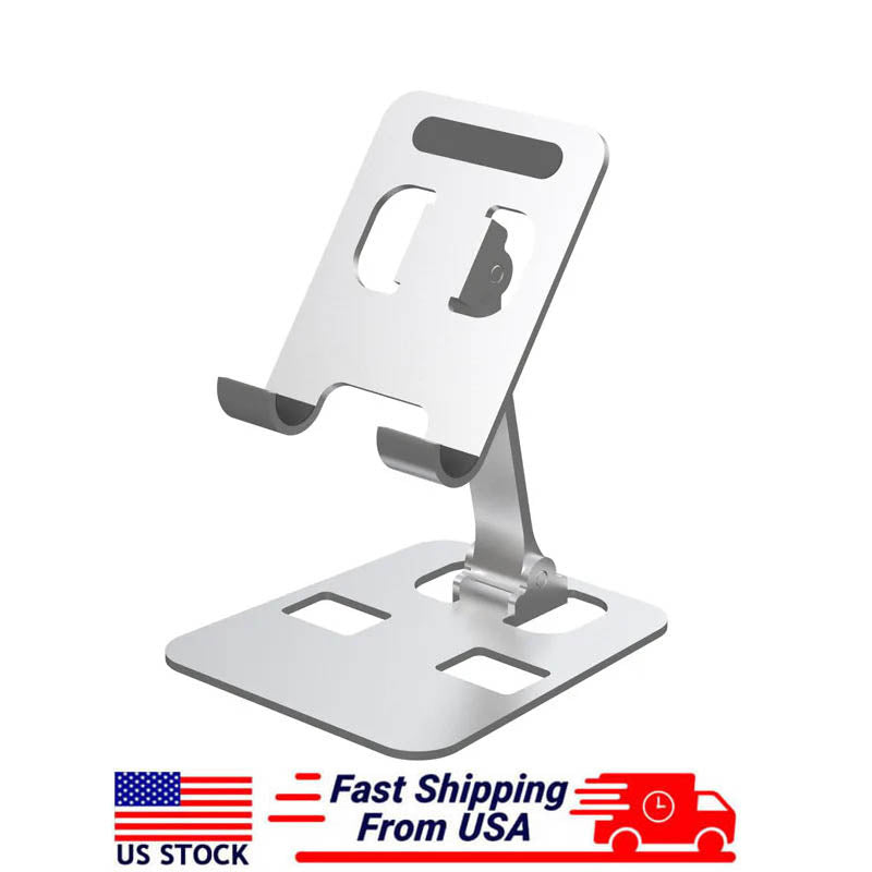 Universal All Aluminum Alloy Foldable Desk Phone Holder Mount Stand For Mobile Phone Holder For Tablet Desktop Metal Holder