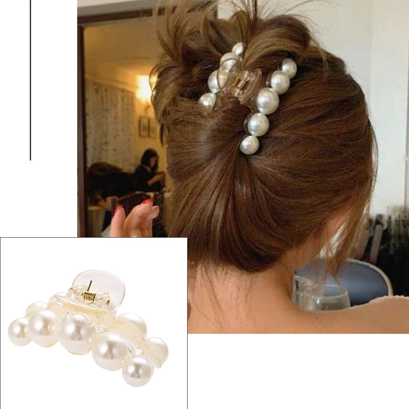 Women Fashion Simple Gold Color Hair Claw Retro Hair Clips Headband Hairpin Hair