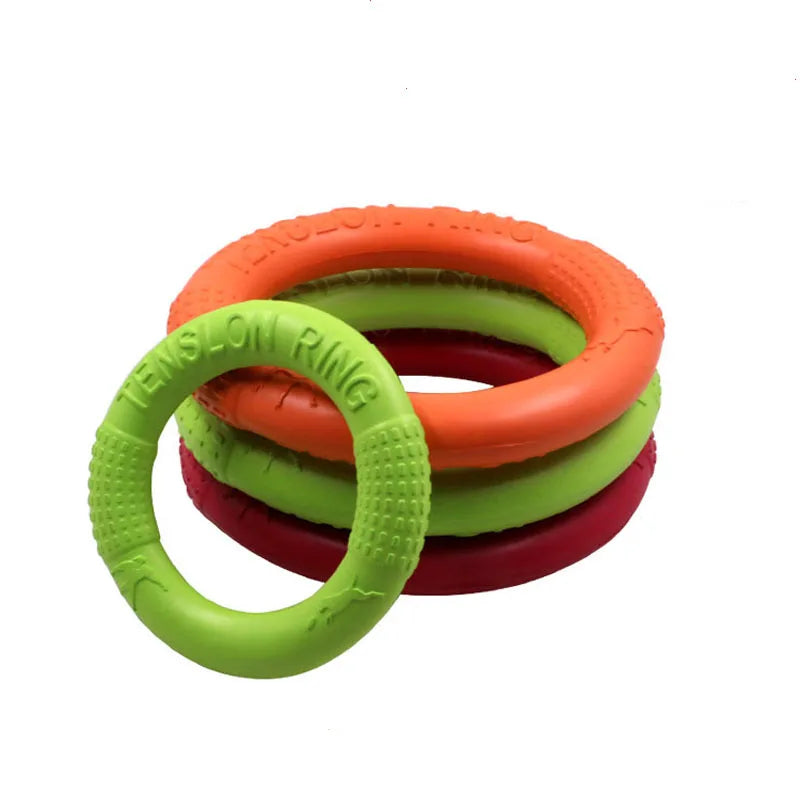 Dog Ring Chew Toy Pet Flying Discs EVA Dog Training Ring Puller Resistant Bite Floating Toy Puppy Interactive Game