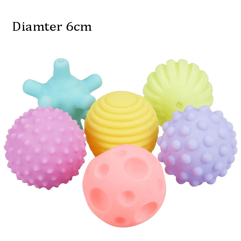 Squeaky Pet Dog Ball Toys for Small Dogs Diameter 6cm Rubber Chew Puppy Toy