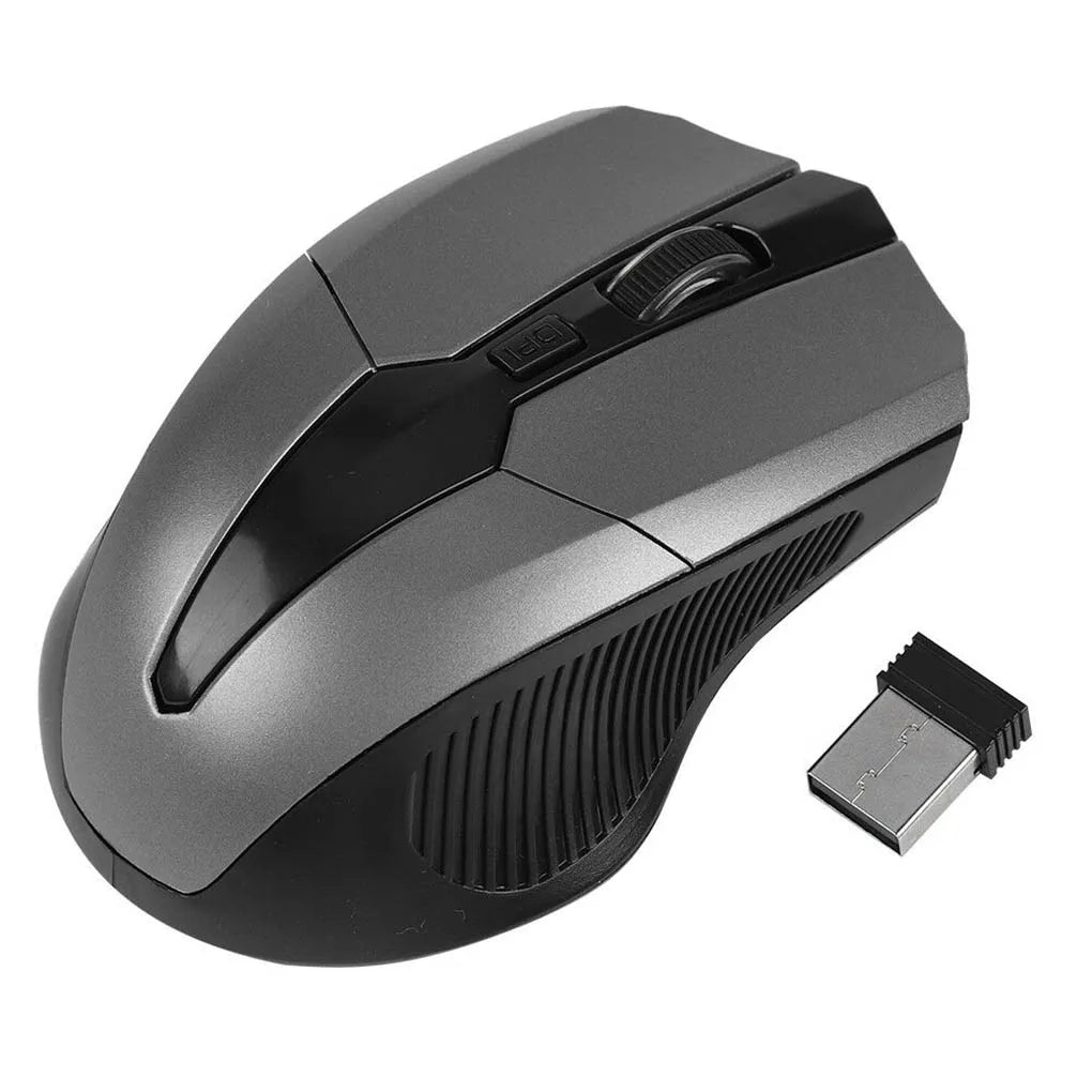 Wireless Gaming Mouse Adjustable DPI Switch 800-1200-1600DPI 2.4G 6 Buttons Optical Mouse for Laptop Notebook PC