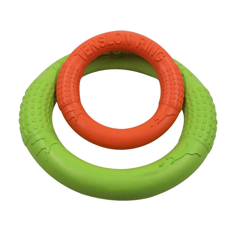 Dog Ring Chew Toy Pet Flying Discs EVA Dog Training Ring Puller Resistant Bite Floating Toy Puppy Interactive Game