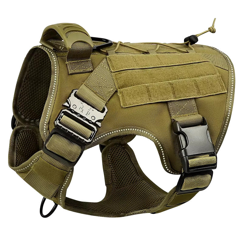 Tactical dog harness set Durable and Adjustable Military Police dog collar, leash and harness set