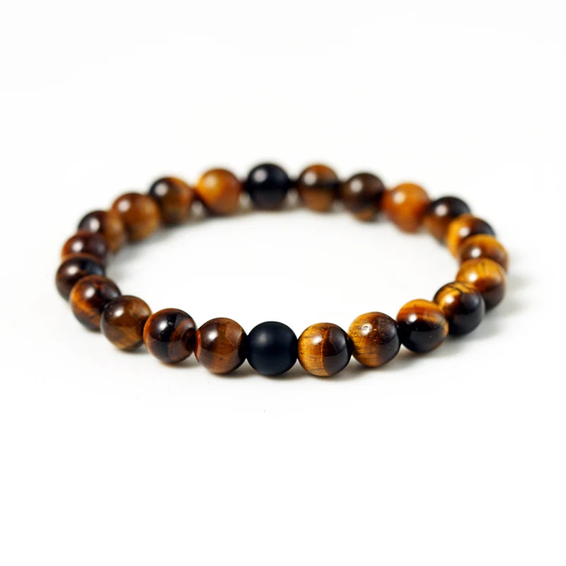 2pcs/set Couples Distance Bracelet Natural Stone Yoga Beaded Bracelets Men Women