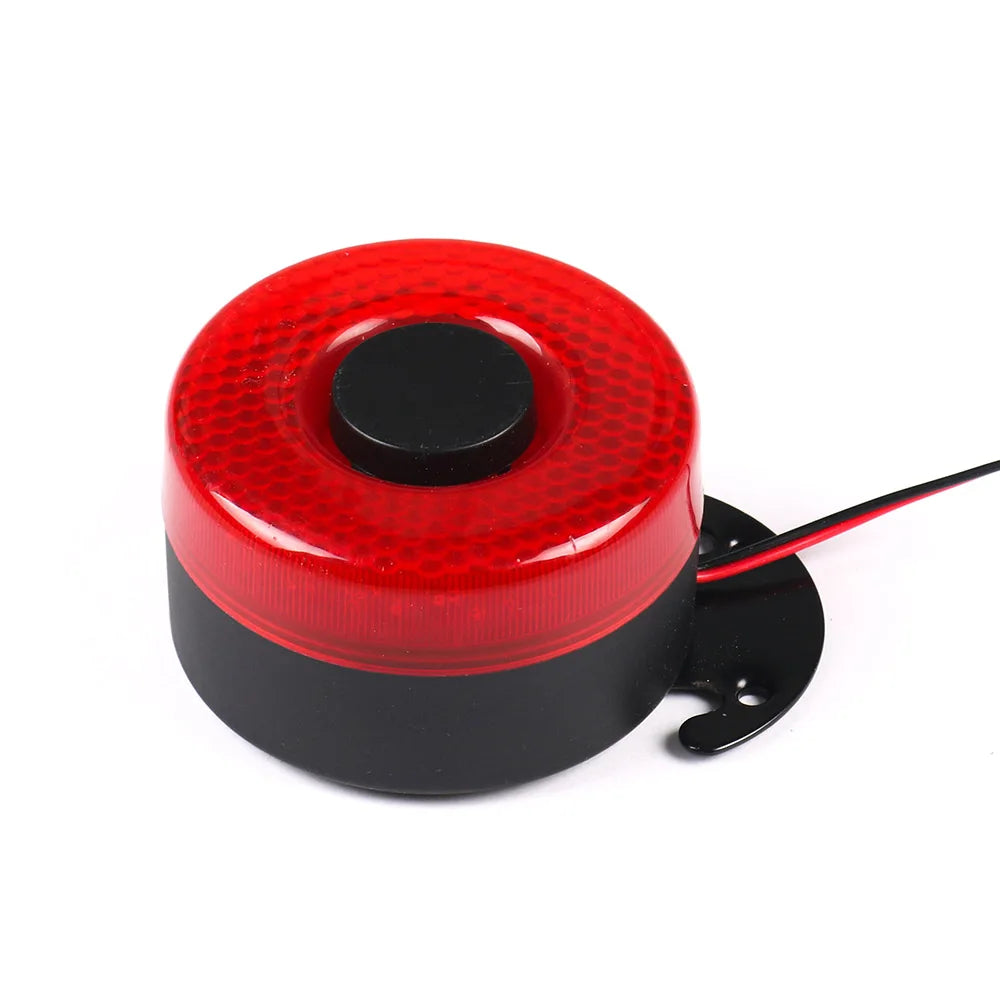 DC 12V-24V 105dB Auto Warning Siren Sound Alarm Horns With LED Beep Car BX102098