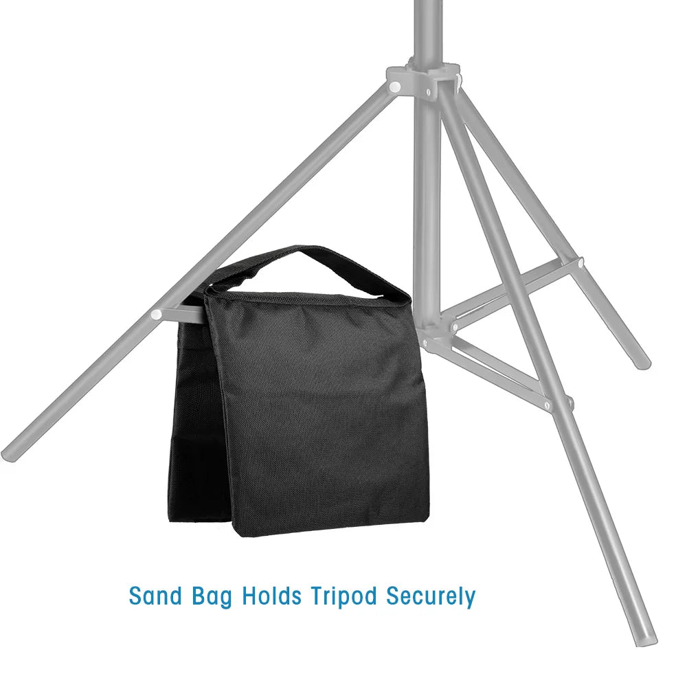 Heavy Duty Sand Bag Photography Black Sandbags Use For Background Backdrop Stand Photo Studio Boom Arm Cantilever Light Tripod