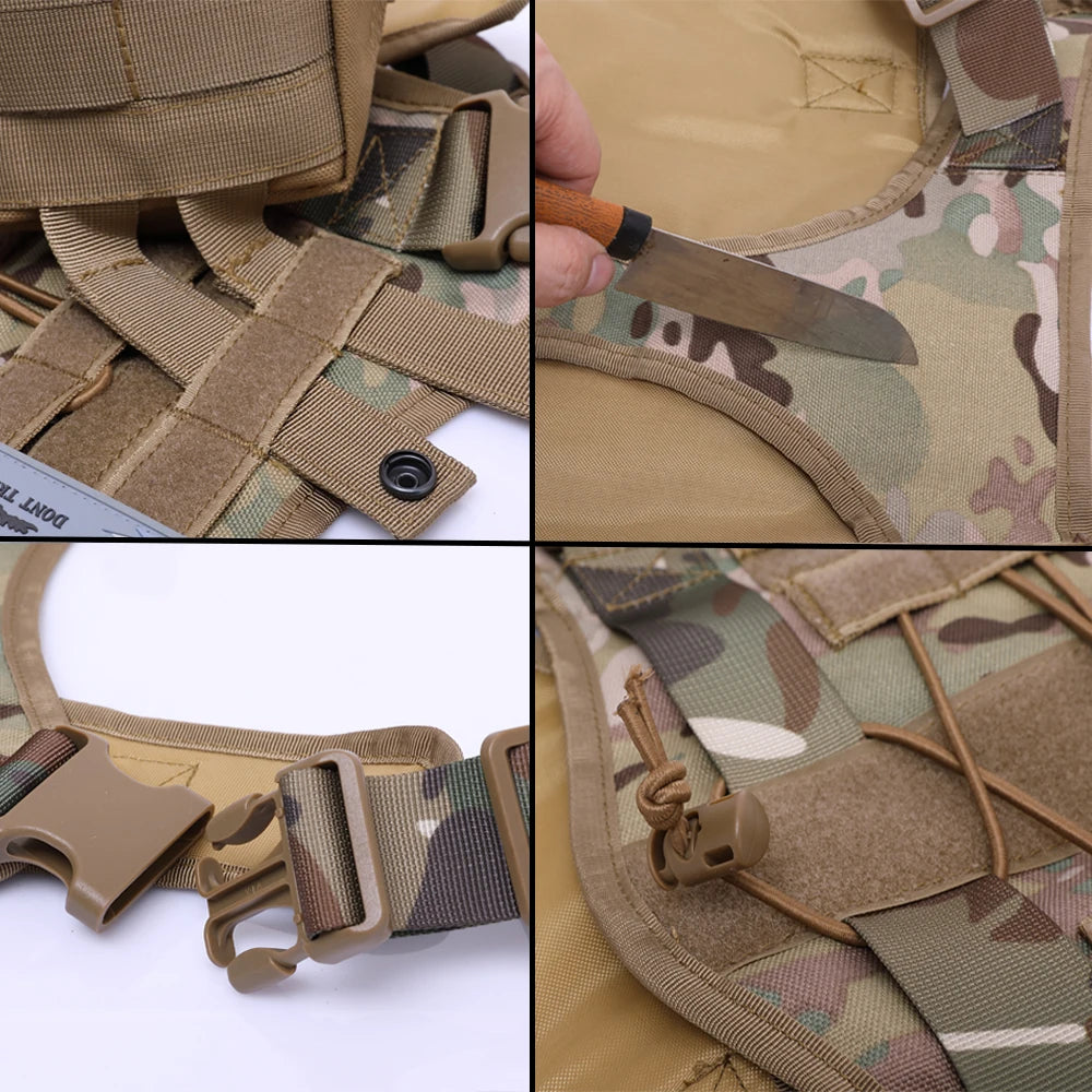 Tactical Dog Harnesses Pet Training Vest Dog Harness And Leash Set For Small Medium Big Dogs Walking Hunting