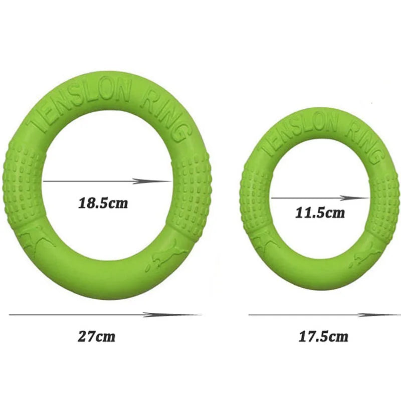 Dog Ring Chew Toy Pet Flying Discs EVA Dog Training Ring Puller Resistant Bite Floating Toy Puppy Interactive Game