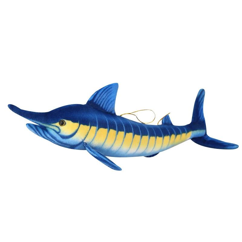 140cm Huge Simulation Bluefin Tuna Plush Toys Stuffed Soft Blue