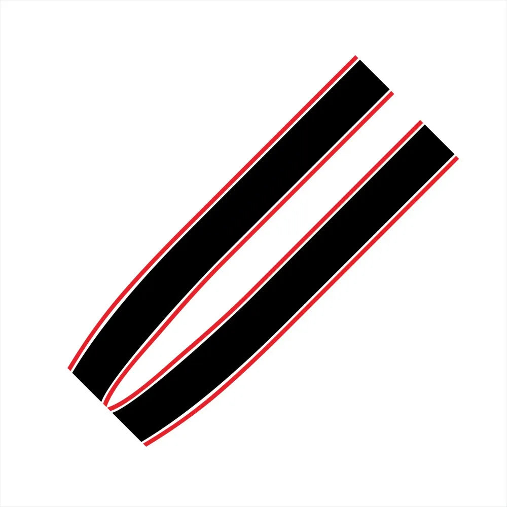 Mini Cooper Car Decal Stripes Sticker S JCW R55 R56  Car Sticker Engine Hood Bonnet Stripes