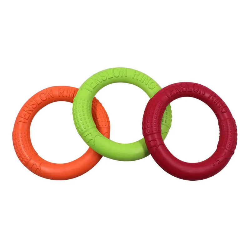 Dog Ring Chew Toy Pet Flying Discs EVA Dog Training Ring Puller Resistant Bite Floating Toy Puppy Interactive Game