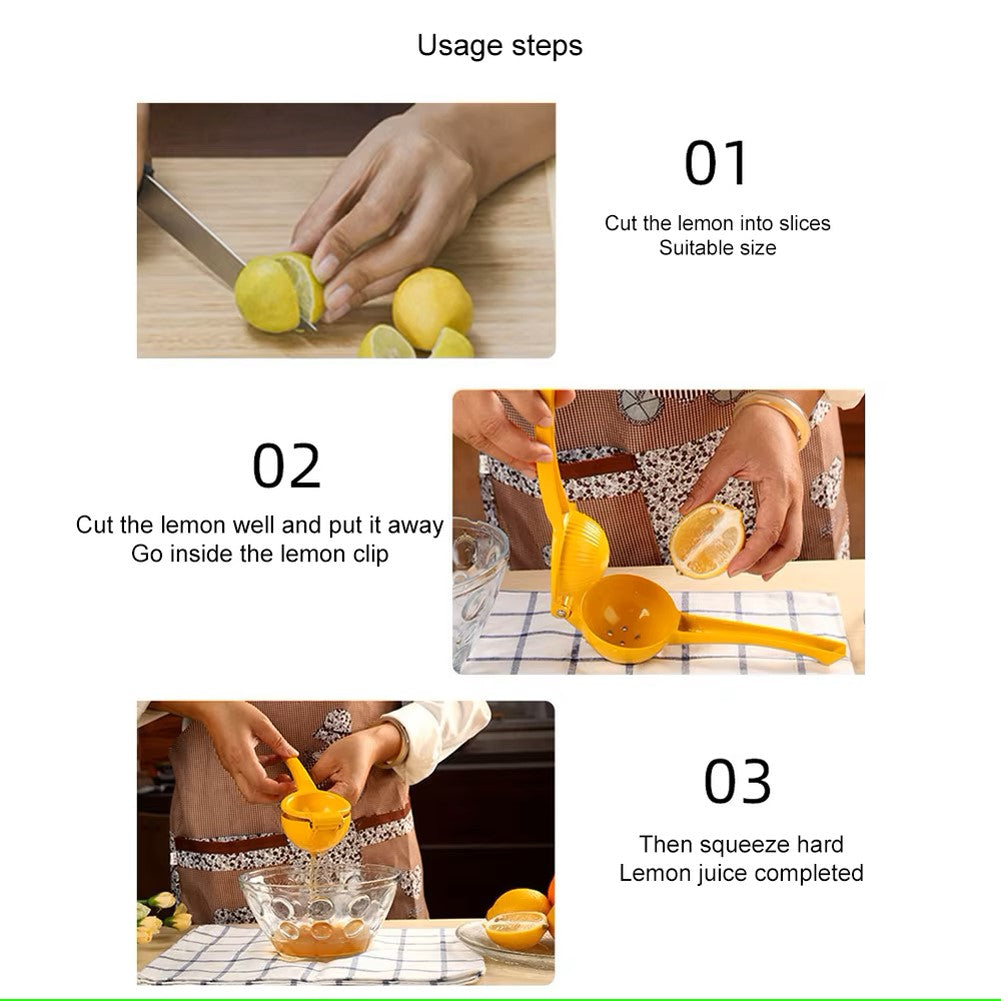 Manual Lemon Squeezer Aluminum Alloy Portable Hand Pressed Citrus Orange Fruit Juicer