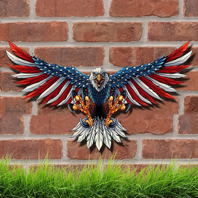 American Flag Eagle Ornament Metal Wall Pendant Metal Crafts