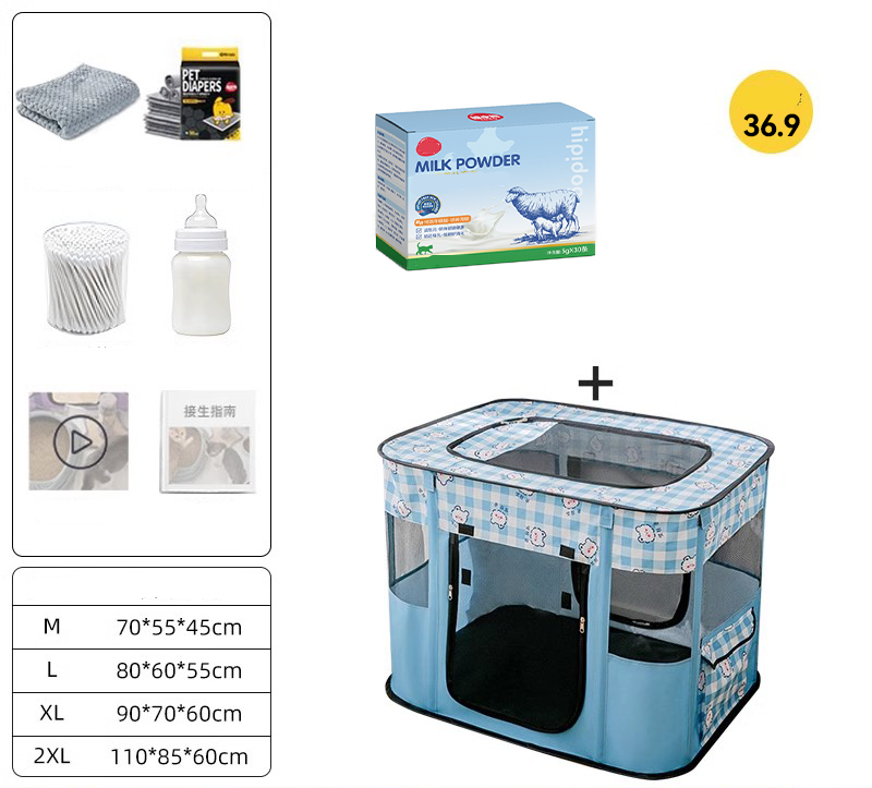 Cat Delivery Room Cat Nest Waiting Nest Closed Tent Breeding Waiting Box Set Maternity Package Special Production Supplies