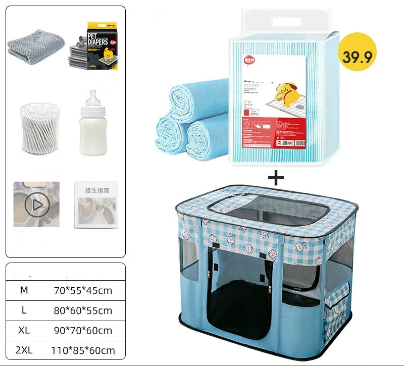 Cat Delivery Room Cat Nest Waiting Nest Closed Tent Breeding Waiting Box Set Maternity Package Special Production Supplies