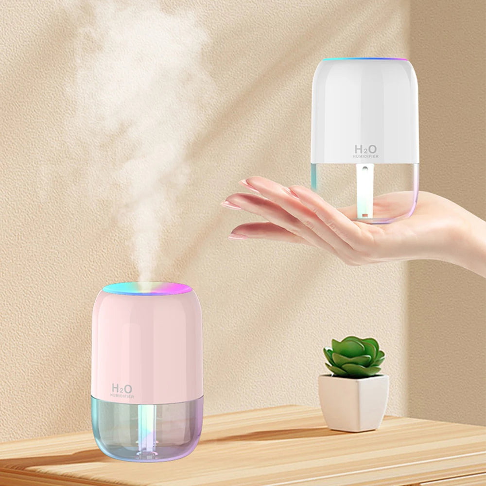 Colorful Cool Mist Mini Humidifier 300ml USB Personal Desktop Humidifiers