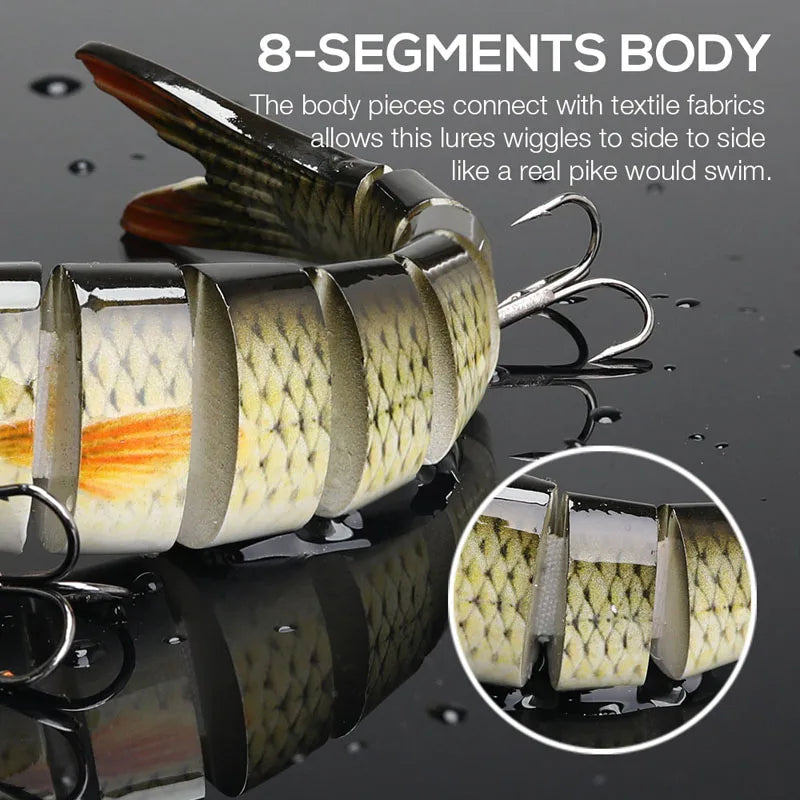 Fishing Lures Multi Jointed Swimbait Crank Bait Slow Sinking Bionic Artificial Bait Freshwater Saltwater Trout Bass Fishing Acce