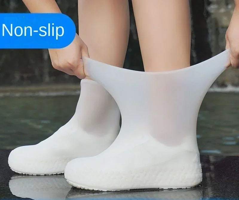 Silicone lip-resistant Shoe Covers WaterProof Rubber for Rainy Day