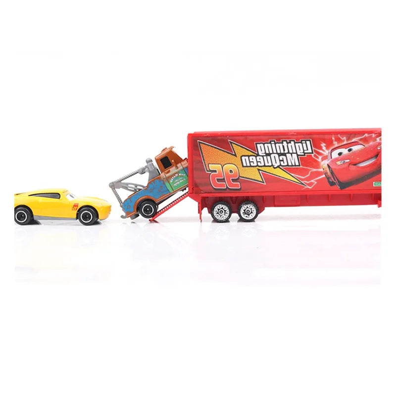 Disney Pixar Car 3 6/7pcs Set Lightning McQueen Jackson Storm Mack Uncle Truck 1:55 Dietcast Metal Car Model Children's Toy Gift