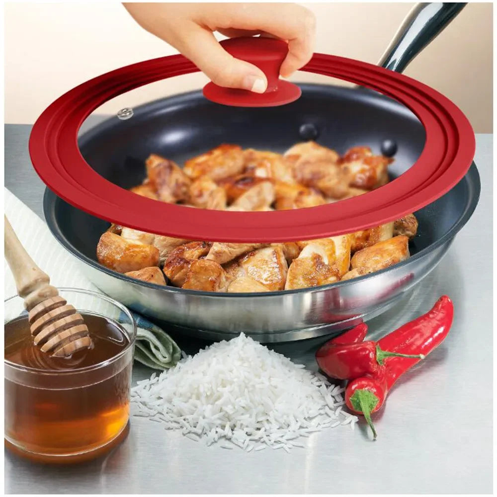 20 22cm 24cm 26cm 28cm 30cm Visual Pot Lid Multifunctional Glass Lids Wok Frying Pan Cover