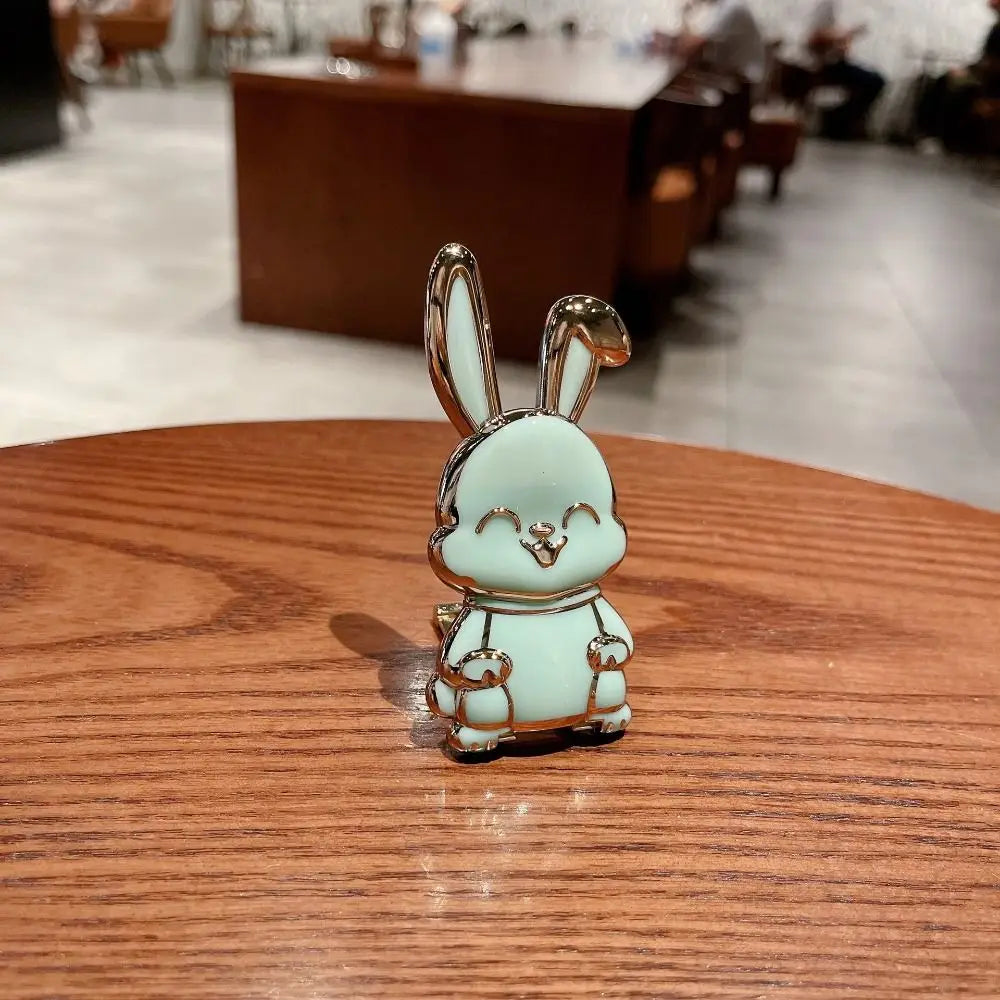 Portable ABS Bunny Finger Ring Holder Mobile Phone Holder Foldable Phone Finger Ring Holder Phone Back Sticker Pad