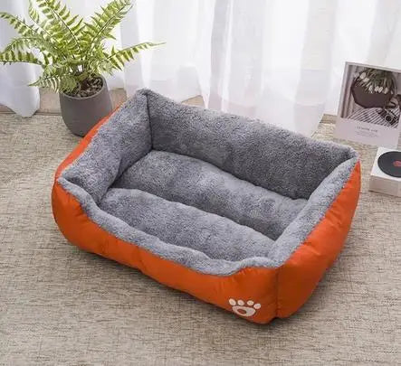 Dog Sofa Bed Bed for Dog Cat Pet Square Plush Kennel Medium Small Cushion Dog Bed House