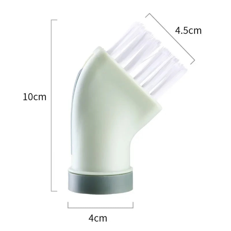 Creative Household Cleaning Brush Can Connect Mineral Water Bottle Wet and Dry Cleaning Brush Multifunctional Dead Angle Brush