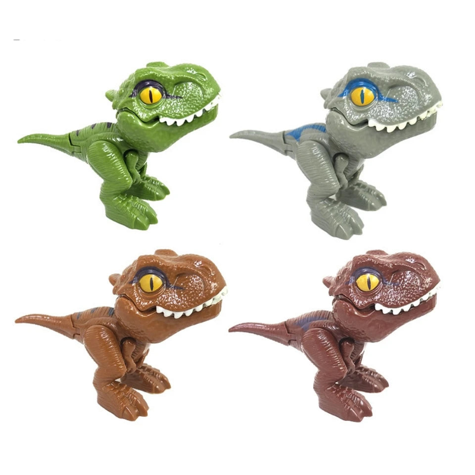 Jurassic Finger Dinosaur Triceratops Tyrannosaurus Model Toys for Kids