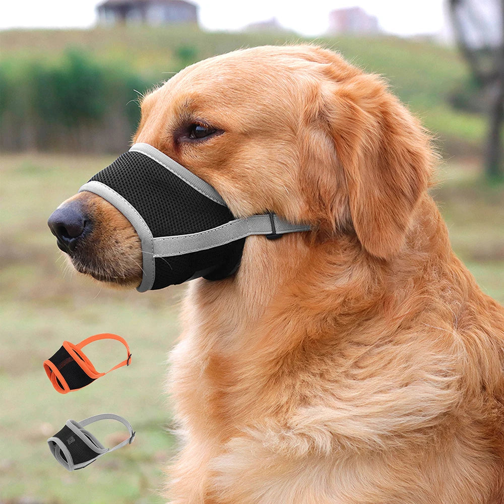 Breathable Mesh Nylon Dog Muzzle Anti Biting Dogs Training Muzzle Anti Bark Soft Pet Mask For Small Medium Large Dogs Pitbull